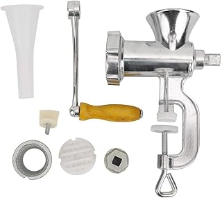 Manual aluminum alloy manual chipper with stuffing tubes, manual crusher to chop meat, pork, noodles and pepper #5.. No stress, just speed — DIAYTAR Nigeria ships in days.