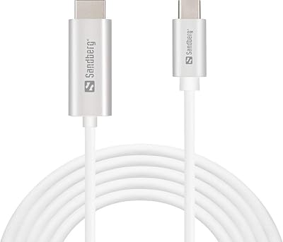 USB Sandberg Type-C to HDMI 136-21 cable, 2 meters.. DIAYTAR NIGERIA: Connecting Nigerians with their needs through our affordable and diverse marketplace.