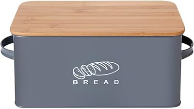 Ga Homefare Kitchen bread box, bread storage box with bamboo cover, 31 x 17.5 x 15 cm.. DIAYTAR NIGERIA revolutionizes online retail with our extensive selection and dependable shipping service.