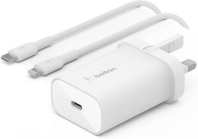 Belkin USB C PPS 25 W wall charger with USB C to Lightning MFI cable, USB AC adapter Type C PD Supporting PPS fast charger for iPhone 13, 12, Pro, Pro Max and Mini.. Join thousands of satisfied shoppers on DIAYTAR Nigeria.