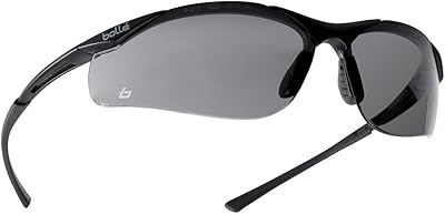 Polished Safety Safety Glasses 40045 Anti-scratch and anti-fog, black gray frame, smoked glasses.. DIAYTAR NIGERIA delivers on convenience and affordability with our reliable nationwide shipping.