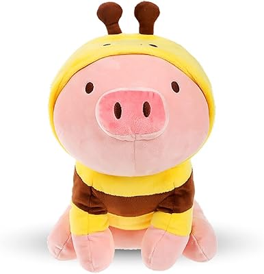Minisoo 12 "Kawaii plush body pillow seated, cute porcelet toy toy, porcelet plush pillow gift (Bourdon hooded sweatshirt).. Shop with confidence at DIAYTAR NIGERIA, Nigeria's premier affordable e-commerce platform.