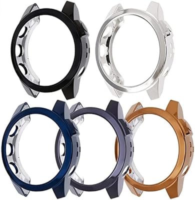 Fit Turn [pack of 5] Compatible with Garmin Fenix ​​7, Fenix ​​7S, Fenix ​​7x, galvanized case (does not cover the front screen), case covered with shock resistant TPU throughout the perimeter.. Shop easy, pay less, get it fast — with DIAYTAR Nigeria.
