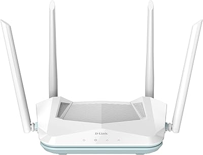 Wi-Fi 6 D-Link router, Gigabit Double Bande Ax1500 AI Series 802.11ax for smart house (R15).. Shop easy, pay less, get it fast — with DIAYTAR Nigeria.