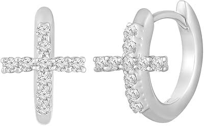 Creole earrings in gold 10 CT or sterling silver (1/5 ct, color I-J, purity i2-i3).. DIAYTAR NIGERIA delivers more than products - we deliver affordable solutions within days.
