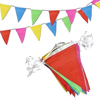 Triangular banner Lingehr 100 feet - 75 multicolored flags - Birthday and Christmas decorations large opening.. Order now, relax later — DIAYTAR Nigeria ships in 5 to 8 days.