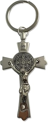 Metal cross keychain Christian Jesus Jesus Protection against Evil Key Cask For Car.. DIAYTAR Nigeria: Great value, fast delivery, and endless options.