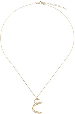 Alwan - Silver accessories necklace (gold plated) with Arabic pendant for women - EE7495gai.. Enjoy deals you can’t resist and delivery you can trust — DIAYTAR Nigeria.