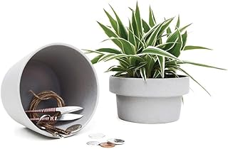 Flower pot hidden in the United Kingdom, secret hiding place, hidden flower pot with hidden silver storage, novelty for the outside.. Shop with purpose at DIAYTAR NIGERIA, where your money goes further and delivery is always prompt.