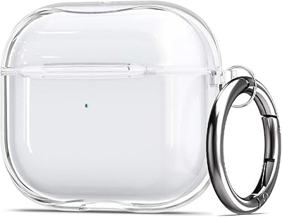 Ultra hybrid spigen shell for 3rd generation airpods with keychain, transparent protective shell for AirPods 3 (2021) - Crystal Clear.. One platform, endless products — welcome to DIAYTAR Nigeria.