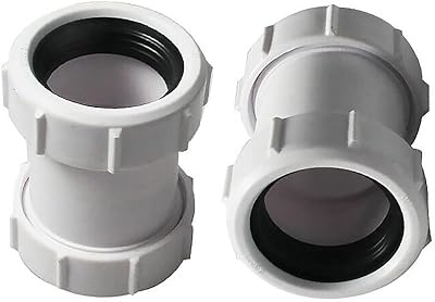 PVC Straight PVC Power Connection 40 mm, 1/2 "compression fitting for bathroom waste (pack of 2).. Your e-commerce hub for everything — DIAYTAR Nigeria has you covered.