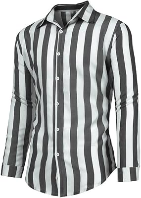 Hopeys Striped shirts with long sleeves for men relaxed shirts with long sleeves for men summer spring fashion chic clothing for men (color: hortel, size: m).. Tired of overpriced goods and slow delivery? DIAYTAR Nigeria brings affordability and speed together with a wide selection of products.