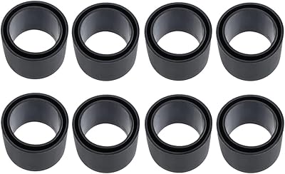 8 pieces of protection tube of black rubber fishing cane support, for 2 -inch tube (50 mm to 51 mm).. DIAYTAR NIGERIA: Your trusted marketplace that combines variety, affordability and reliable shipping.