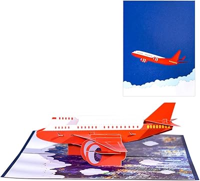 Pop-up greeting card in the form of a 3D plane, handmade greeting card for all occasions, happy birthday, birthday, graduation, congratulations, Father's Day, retirement, pilots, travelers.. Experience the satisfaction of affordable shopping with DIAYTAR NIGERIA's nationwide 5-8 day delivery.