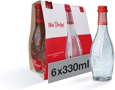 Non -sparkled drinking water in glass bottle of May Dubai, 6 x 330 ml.. Experience shopping freedom with DIAYTAR NIGERIA's comprehensive marketplace delivered within 8 days.