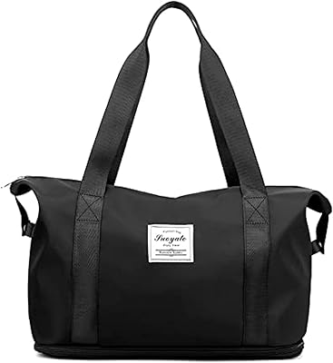 Large capacity foldable travel bag, light and waterproof travel bag with fixed strap, Oxford sports bag for sport and holidays, black, m, oxford.. Shop smart, shop DIAYTAR - Nigeria's most affordable e-commerce platform with nationwide delivery.