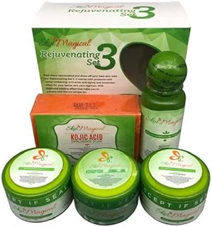 Set of rejuvenation of the Magical Skin Anti-aging skin, collagen cream, soap and cream for the whitish face set day and night.. Transform your online shopping experience with DIAYTAR NIGERIA's affordable and diverse marketplace.