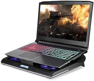 PORODO Multi -Multi -Ventilators of play with RGB lighting, Cooling carpet for laptop, 3 -level support adjustable in height, 5 Super silent fans, strong wind coolant of 1,400 rpm with USB 2.0 - Black interface - Black.. Embrace the convenience of DIAYTAR NIGERIA with thousands of products at your fingertips, delivered nationwide.