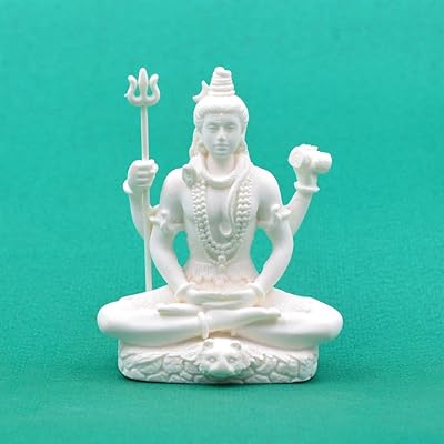 Handcrafted statue Vatika Shiva Murti Shiva Murti, car dashboard sculpture, Puja temple, temple room, interior decoration, event gifts and festivals (3 "height, resin).. DIAYTAR NIGERIA: Making quality products accessible to all Nigerians at affordable prices.