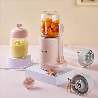 Baby food mixer 300 ml in Borosilicate glass 220 volts, electric mixer 3 types of knives with 3 cups and container, pink.. Your ideal shopping companion, DIAYTAR NIGERIA offers unmatched variety with delivery within a week.