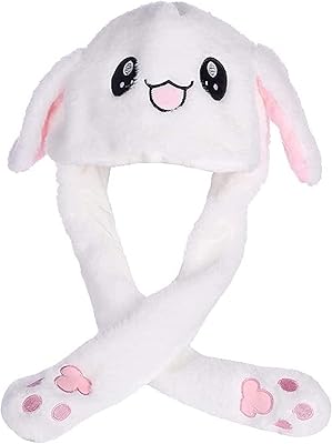 Lopper rabbit hat with funny ears, cute rabbit hat in motion/jump, unisex hat with animal earrings with feet for women and girls.. DIAYTAR NIGERIA brings the marketplace experience online with affordable and reliable delivery service.