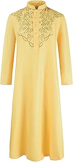 ISLAMIC MEMAIS Middle East Men for Men with long sleeves (Color: Yellow, Size: M).. Discover endless shopping possibilities at DIAYTAR NIGERIA, with budget-friendly prices and reliable delivery.