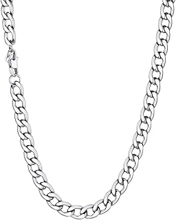 U7 18-30 inches Cuban chain necklace in 18-carat gold stainless stainless steel, robust cuban chain, gourmet chain pendant, width 5 mm/9 mm/12 mm/15 mm, jewelry for men.. Shop quality and variety at unbeatable prices on DIAYTAR Nigeria — delivery in under 8 days.