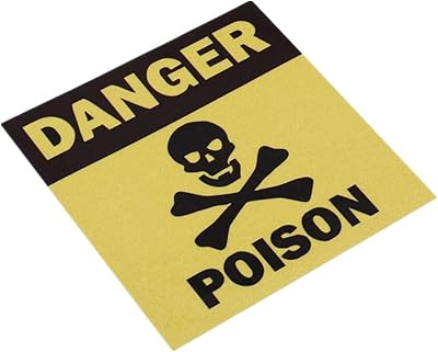 1pc Funny Danger Design Car Stickers Poison Poison Carrier Window Window Bumper 11x11cm 3m 3m.. Your shopping needs fulfilled through DIAYTAR NIGERIA's extensive selection and nationwide delivery.