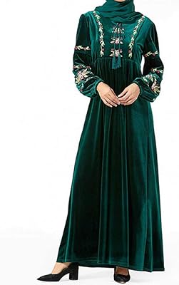 Dubai Hijab Muslim Abayas Winter Velvet Dress Islamic Haijab for Women.. Fast, easy, and affordable — that’s shopping the DIAYTAR Nigeria way.