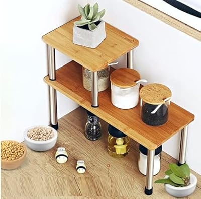 Seafly kitchen spice shelf, 2 -level corner organizer, adjustable storage shelf, spice shelf, coffee station, bedroom shelf, creative organizer to save space.. DIAYTAR NIGERIA: Nigeria's answer to affordable online shopping with reliable 5-8 day delivery guarantee.