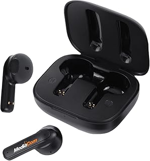 Transparent wireless headphones Mediacom MCI HE EP-01, black, size S.. Why pay more? DIAYTAR Nigeria gives you the best for less.