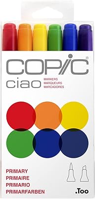 Set of Copic Ciao markers, 6 colors, basic.. From Lagos to Kano, DIAYTAR Nigeria delivers across Nigeria in days.