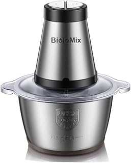 Biolumix automatic electric meat chopper, stainless steel, 500 watts, 2 liter capacity.. Order today, receive this week — shopping with DIAYTAR Nigeria is that simple.