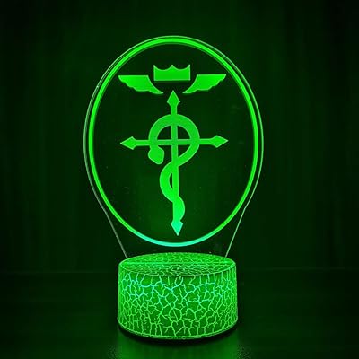 3D night light Fullmetal alchemist anime, decorative office lighting, children's birthday gift, several switches.. Love deals? DIAYTAR Nigeria has you covered with low prices and fast delivery.