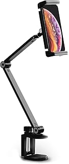 Techno Mounts Flexible 360 ​​-degree flexible office tablet support, mobile support with adjustable clip, is suitable for 4 to 13 inch mobile and tablets and 12.9 inch (black) iPad (black).. Your budget-friendly online marketplace, DIAYTAR NIGERIA delivers a world of products in just 5-8 days.