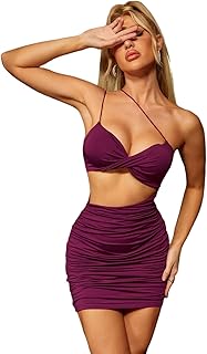 Xin FSH Mini-Robe with ruffle for women with a sexy design with fine suspenders belt for outings, clubs and parties.. Discover a world of choices with DIAYTAR NIGERIA's extensive marketplace and prompt shipping service.