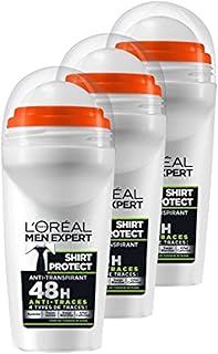 Deodorant Balle l'Oréal Expert SHIRT PROTECT for men, pack of 3.. DIAYTAR NIGERIA: Where value meets variety with reliable nationwide delivery in under 8 days.