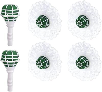 Wedding bouquet bouquet support, 6 sets of melasse foam flower handle for wedding with lace bouquet hoop for wedding flowers, artificial flowers and decoration.. Unlock endless possibilities with DIAYTAR NIGERIA's affordable marketplace and reliable delivery service.