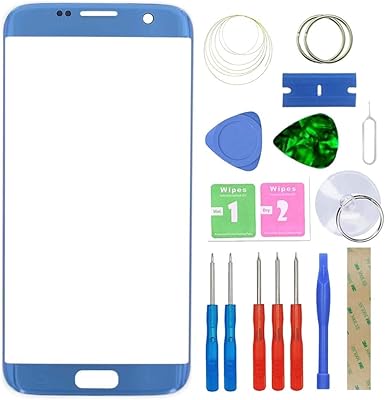 Movtek front screen window repair kit Compatible with Samsung Galaxy S7 Edge -G935F G935FD 5.5 inch with blue tool kit.. Your everyday shopping companion, DIAYTAR NIGERIA offers unbeatable value with nationwide delivery.