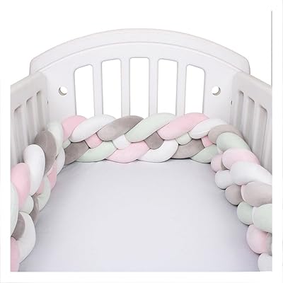 Baby cradle pillow pillow with braided knot protector of bumper.. DIAYTAR NIGERIA brings the marketplace to every Nigerian home with affordable prices and quick delivery.