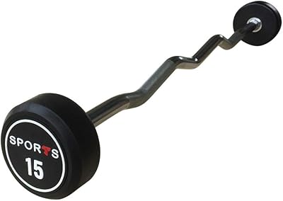 Fixed bar T Sports and Easy Curling Bar, Pré -Attaché curved dumbbell with rubber weight - Fixed weight dumbbell.. Shop like never before with DIAYTAR NIGERIA's comprehensive marketplace and budget-friendly shipping.