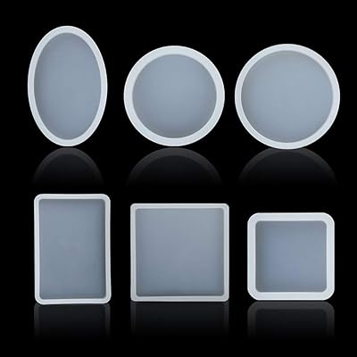 Square and round molds in silicone resin yuzohairl big designs, pack of 6.. DIAYTAR NIGERIA: Connecting Nigerians with their needs through our affordable and diverse marketplace.
