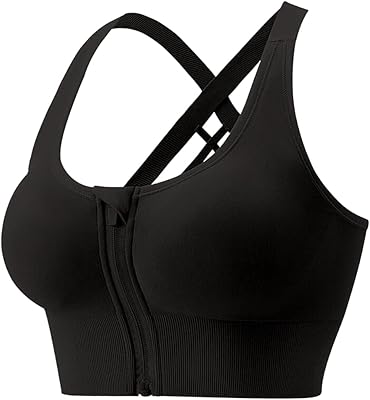 Long sport bra with zipper on the front and zipper on the back of Kris Kros.. Shop efficiently with DIAYTAR NIGERIA, offering thousands of products at unbeatable prices delivered promptly.