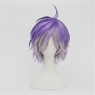 Anime cosplay wig, cosplay wig of Diabolik Lovers Kanato Sakamaki, short Violet Mixed Mixed Wig for the Christmas carnival party, Halloween cosplay wig.. DIAYTAR NIGERIA: Your gateway to affordable products delivered reliably across Nigeria.