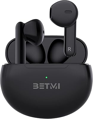 Betme - True Wireless headphones - Bluetooth headphones 5.3 - 40h of autonomy, IPX5 TWS Waterproof with double microphone for sport, light earphones for Android and iOS/iPhone - Black.. DIAYTAR NIGERIA: Empowering Nigerians with access to affordable products and reliable 5-8 day delivery.