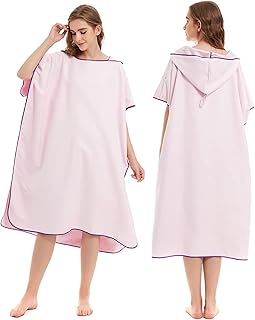 Gaviost microfiber surf cape, fast drying beach cape, hooded hood, spa bath towel (pink).. DIAYTAR NIGERIA stands as your affordable shopping ally with nationwide delivery in just 5-8 days.