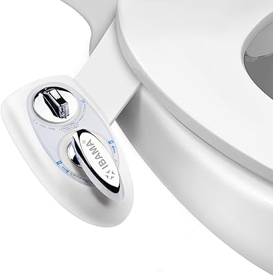 I-Bama toilet seat with double nozzle, self-cleaning accessory, non-electric for personal hygiene, easy to install (Bidet01-W).. Experience shopping without limits at DIAYTAR NIGERIA, where affordability meets convenience in just days.
