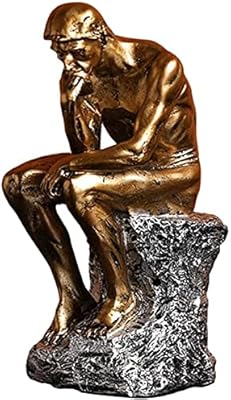 Statue of resin thinker, sculpture of man thinker for home office gifts - or.. DIAYTAR NIGERIA: Where every Nigerian finds what they need at prices they can afford, delivered promptly.