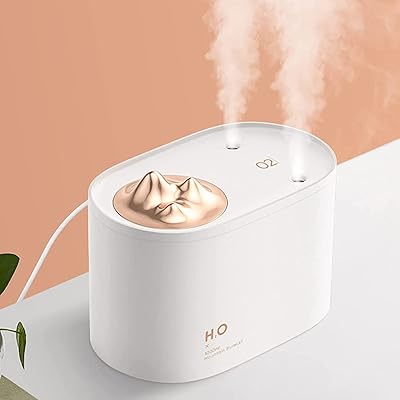 Portable air humidifier with double ultrasonic mist for bedroom and desk of 1000.. Your shopping needs fulfilled through DIAYTAR NIGERIA's extensive selection and nationwide delivery.