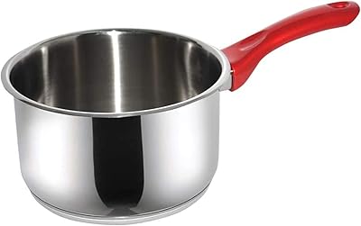 Stainless steel haskiver milk jar with red handle (16 cm / 2.0 l).. Experience shopping satisfaction with DIAYTAR NIGERIA's vast selection and budget-friendly delivery options.